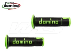 A450 COPPIA MANOPOLE NERO / VERDE RACING DOMINO UNIVERSALI