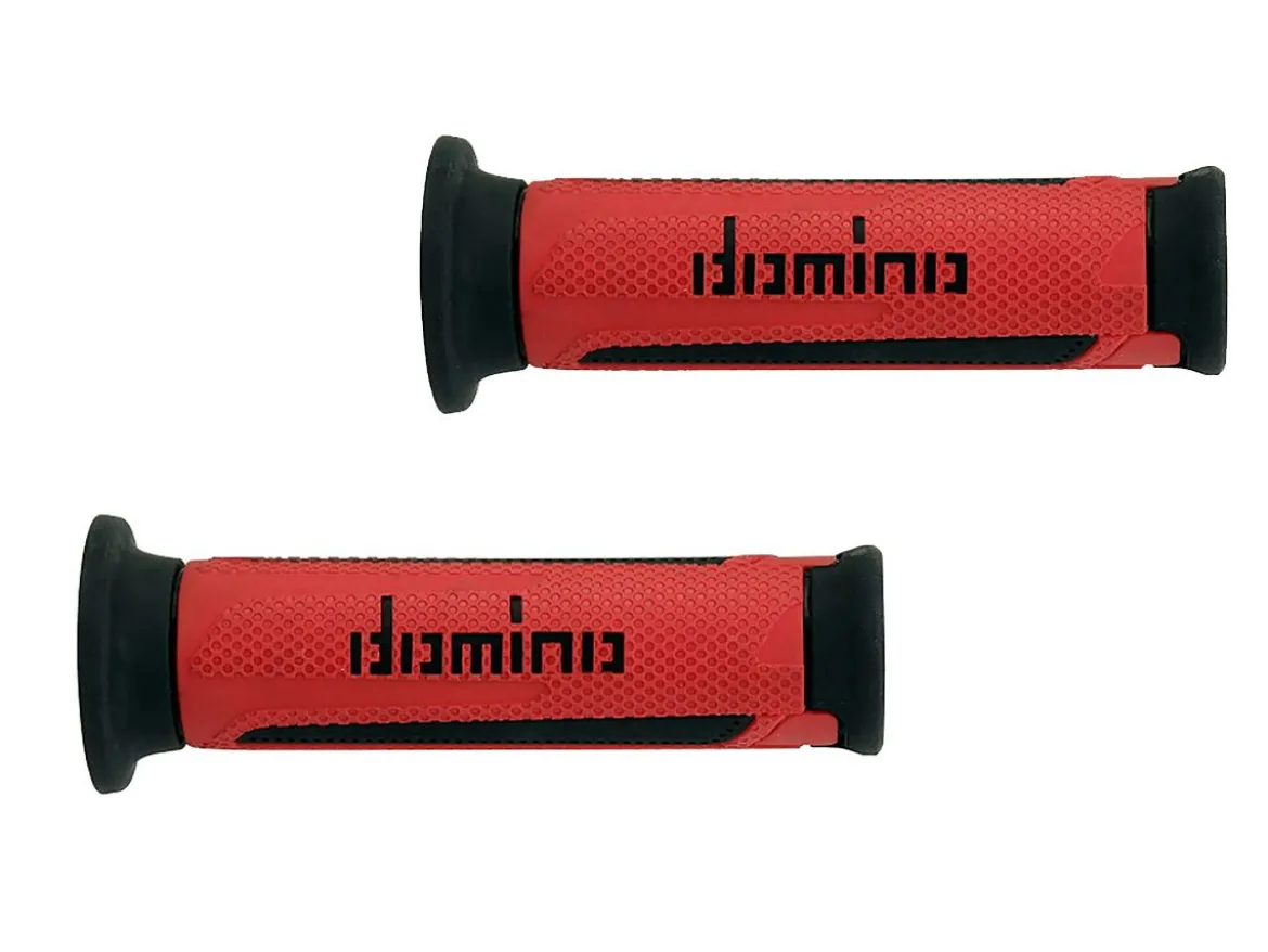 A350 COPPIA MANOPOLE ROSSO / NERO TURISMO DOMINO UNIVERSALI