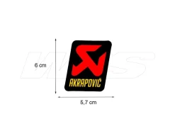 ADESIVO TERMICO FONDELLO 57X60 MM AKRAPOVIC ALTE TEMPERATURE UNIVERSALE