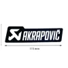 ADESIVO TERMICO MONOCROMATICO 115X35 MM AKRAPOVIC ALTE TEMPERATURE UNIVERSALE