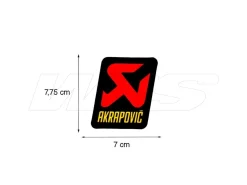 ADESIVO TERMICO 70X75 MM AKRAPOVIC ALTE TEMPERATURE UNIVERSALE