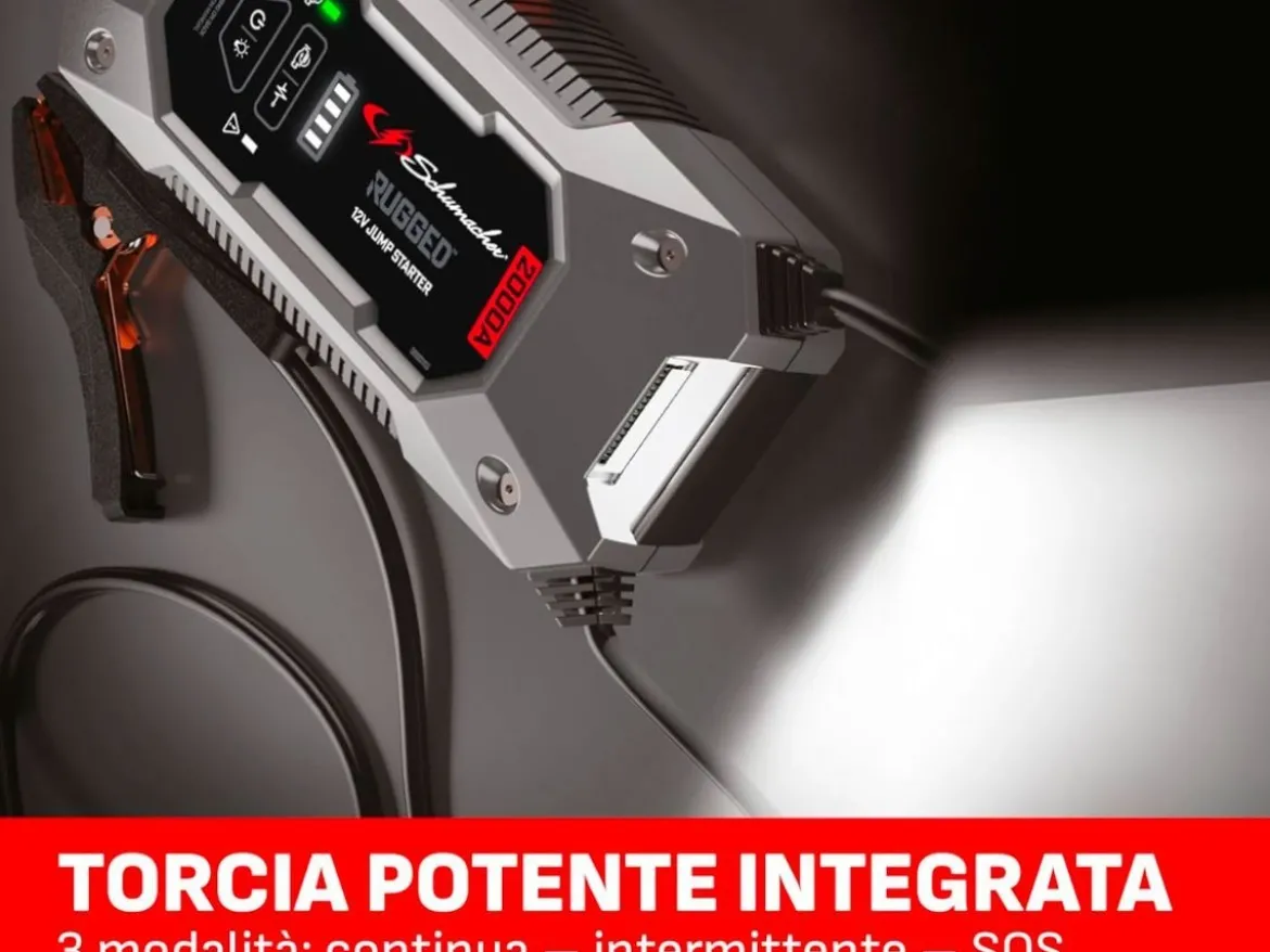 AVVIATORE DI EMERGENZA RUGGED BOOSTER SBX463 12V 2000A SCHUMACHER