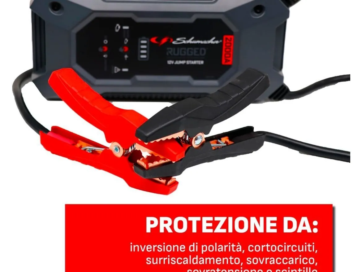 AVVIATORE DI EMERGENZA RUGGED BOOSTER SBX463 12V 2000A SCHUMACHER