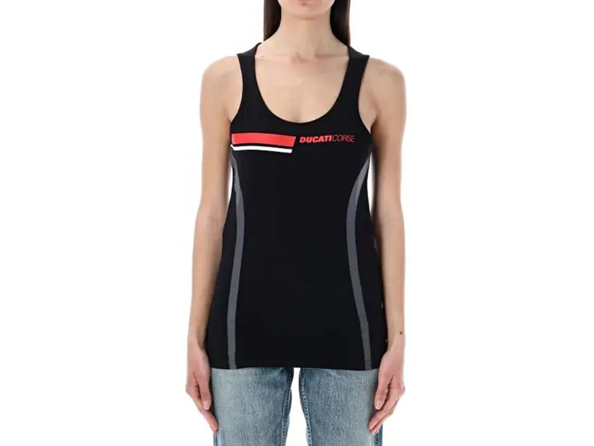 2336005 CANOTTIERA DONNA UFFICIALE DUCATI CORSE LOGO