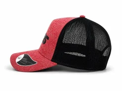 CAPPELLINO CON VISIERA ORIGINALE WRS MELANGE ROSSO