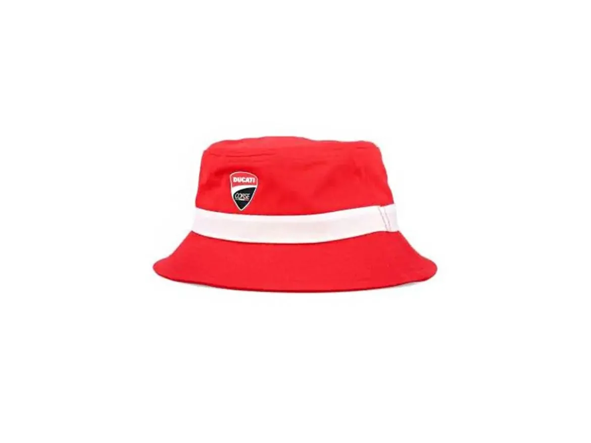 2346008 CAPPELLINO PESCATORE BAMBINO UFFICIALE DUCATI CORSE LOGO