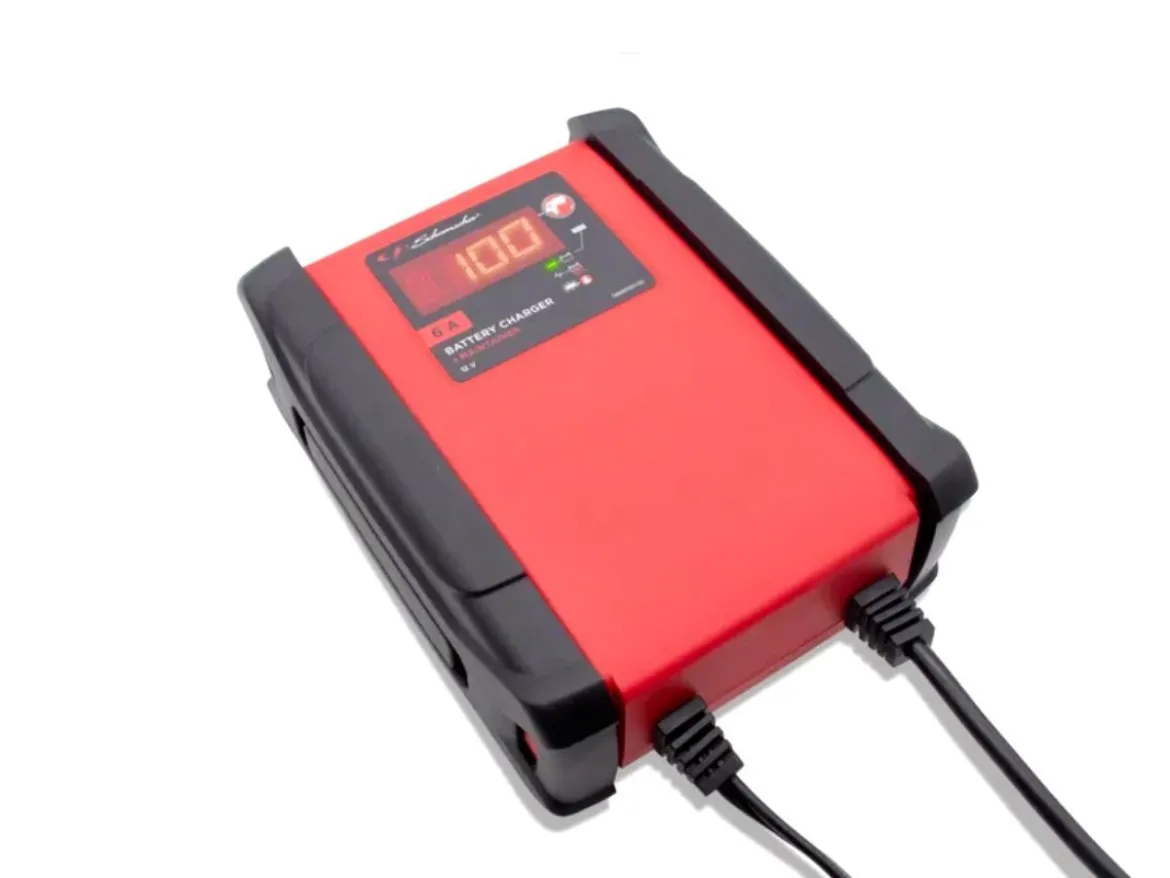 CARICABATTERIA + MANTENITORE CARICA 12V 6A RUGGED SPX 459 SCHUMACHER