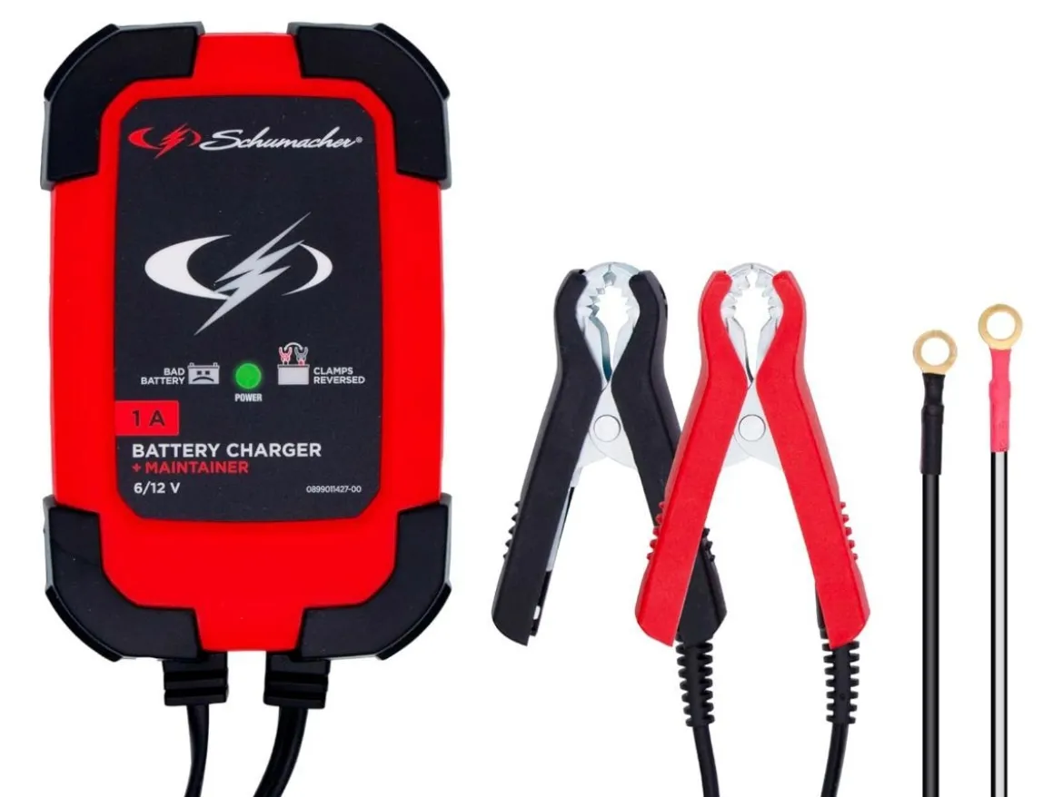 CARICABATTERIA + MANTENITORE CARICA 6-12V 1A SPI1 SCHUMACHER
