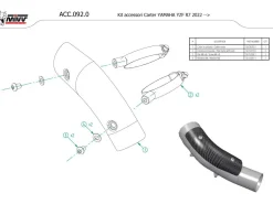 CARTER PARACALORE CARBONIO MIVV ACC.092.0 YAMAHA R7 2022-2024
