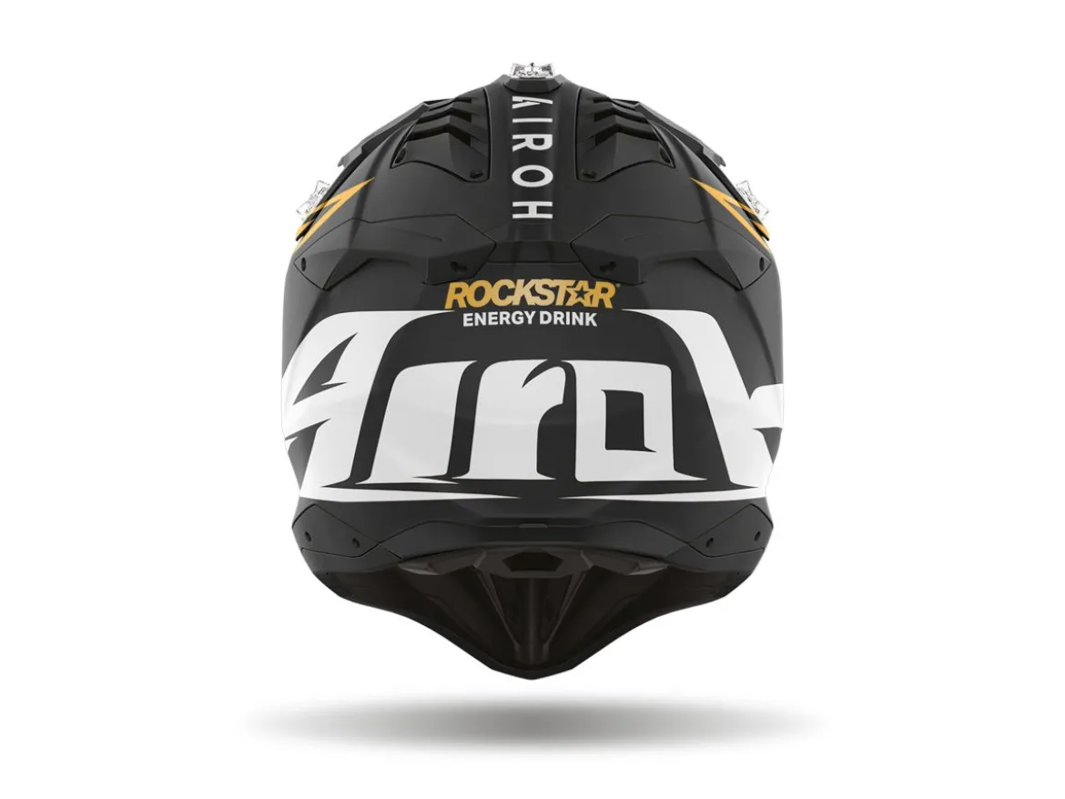 CASCO AIROH OFF ROAD AVIATOR 3 ROCKSTAR 22 NERO OPACO