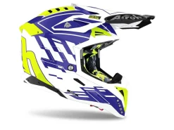 CASCO AIROH OFF ROAD AVIATOR 3 RAMPAGE BLUE GLOSS