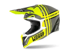 CASCO AIROH OFF ROAD WRAAP BROKEN YELLOW MATT
