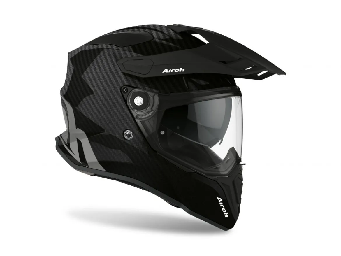 CASCO AIROH TOURING COMMANDER CARBON GLOSS