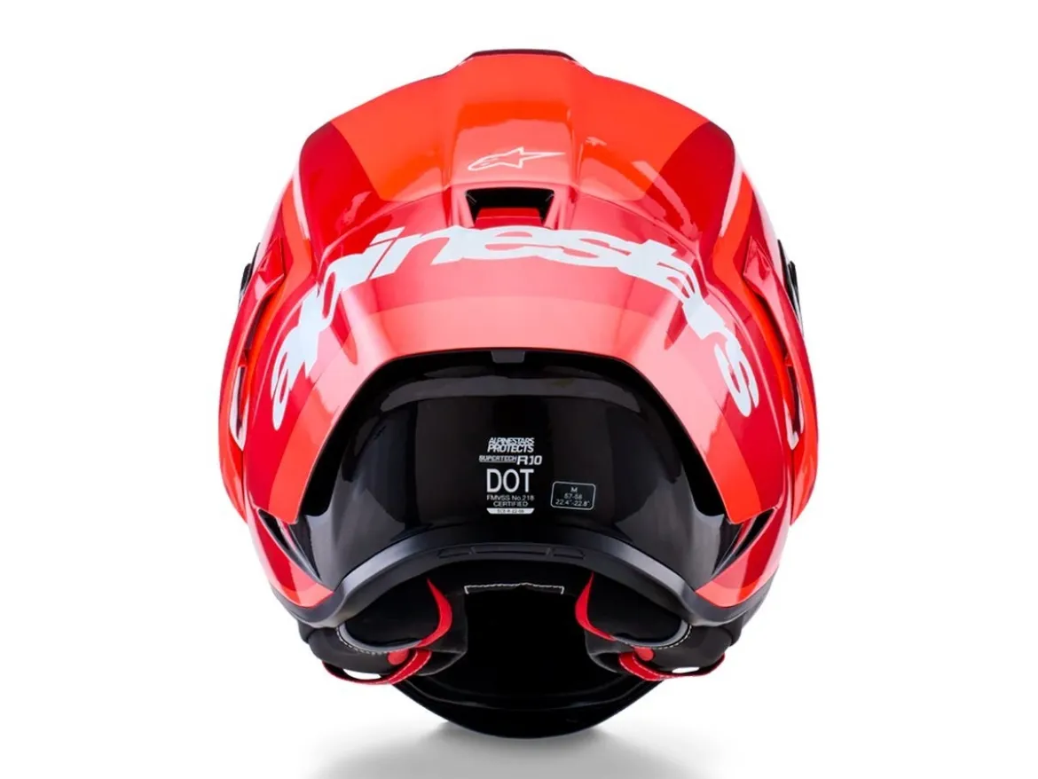 CASCO INTEGRALE ALPINESTARS SUPERTECH R10 ARIUS ECE06/DOT ROSSO