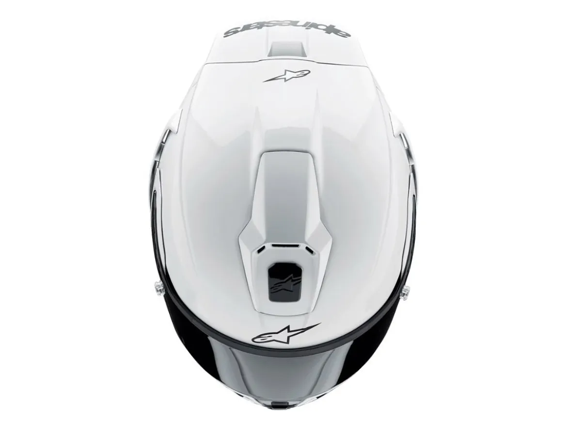 CASCO INTEGRALE ALPINESTARS SUPERTECH R10 SOLID ECE 06 BIANCO LUCIDO