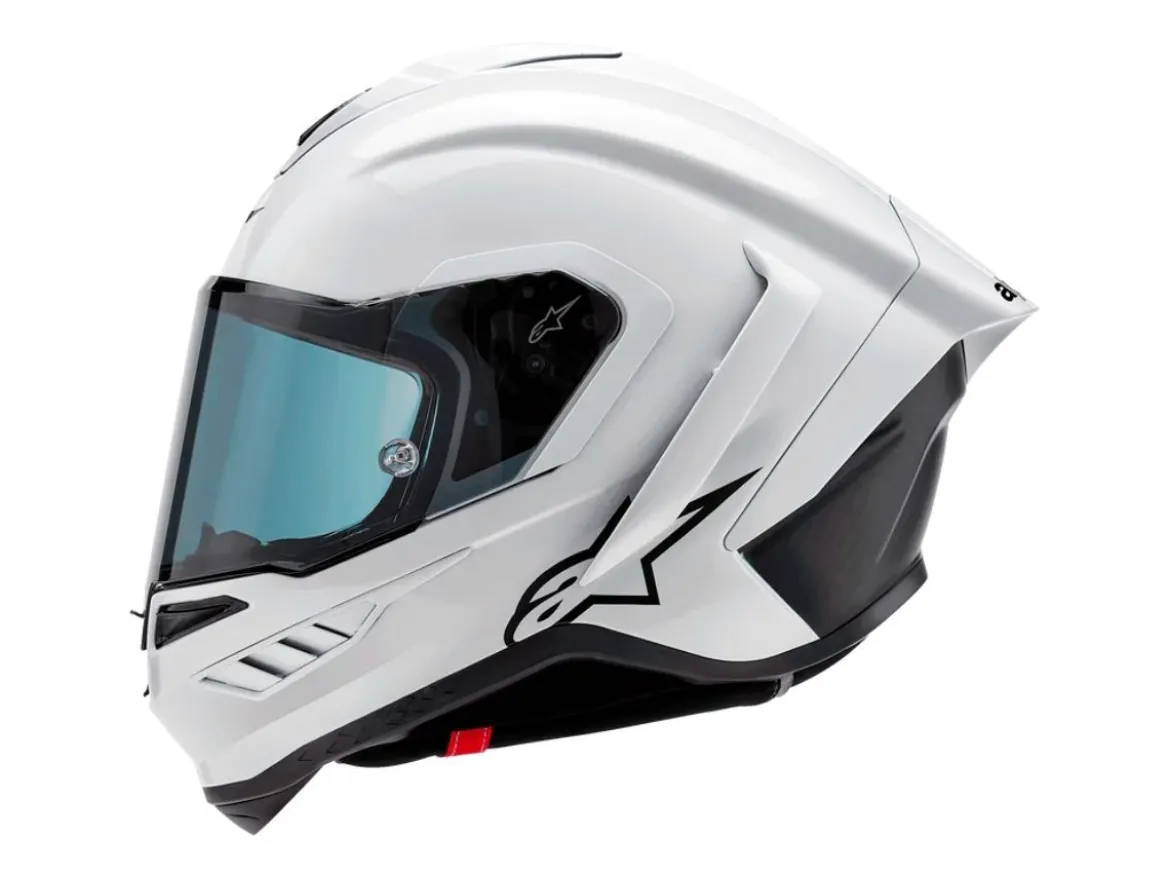 CASCO INTEGRALE ALPINESTARS SUPERTECH R10 SOLID ECE 06 BIANCO LUCIDO