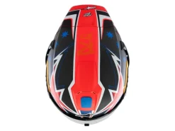 CASCO INTEGRALE ALPINESTARS SUPERTECH R10 MILLER LIMITED EDITION NERO CARBON-ROSSO FLUO-BLU SCURO OPACO