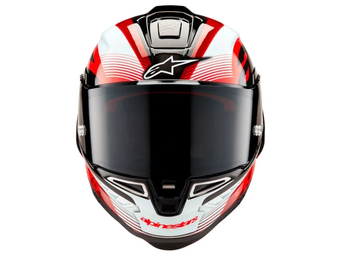 CASCO INTEGRALE ALPINESTARS SUPERTECH R10 TEAM ECE 06 ROSSO-NERO-BIANCO