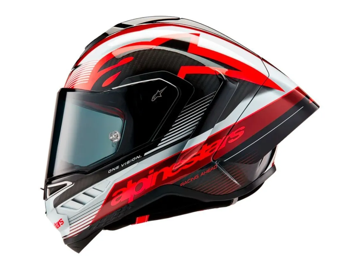 CASCO INTEGRALE ALPINESTARS SUPERTECH R10 TEAM ECE 06 ROSSO-NERO-BIANCO