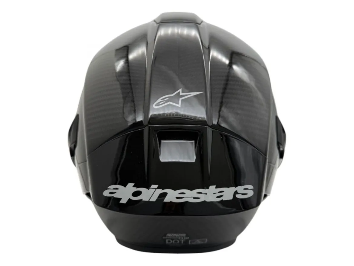 CASCO INTEGRALE ALPINESTARS SUPERTECH R10 SOLID ECE 06 CARBONIO NERO