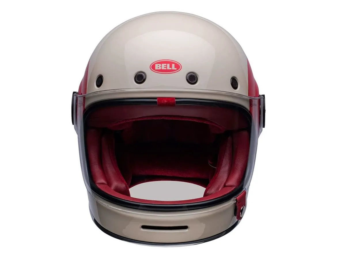 CASCO INTEGRALE BELL BULLITT TT VINTAGE BIANCO / OXBLOOD