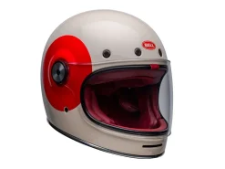 CASCO INTEGRALE BELL BULLITT TT VINTAGE BIANCO / OXBLOOD