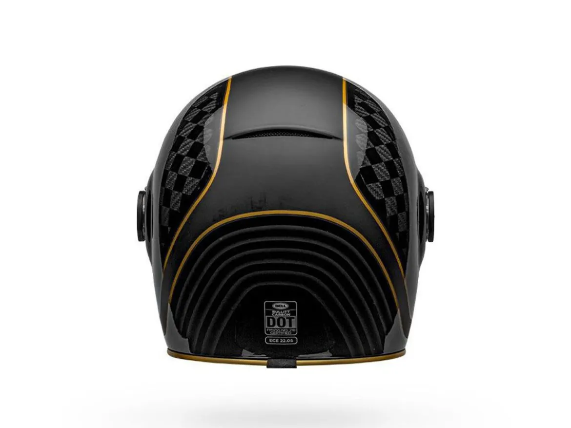 CASCO INTEGRALE BELL BULLITT CARBON RSD CHECK IT NERO E ORO OPACO