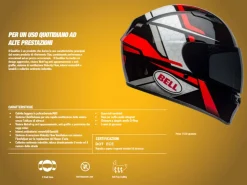 CASCO INTEGRALE BELL QUALIFIER ASCENT NERO OPACO E GRIGIO