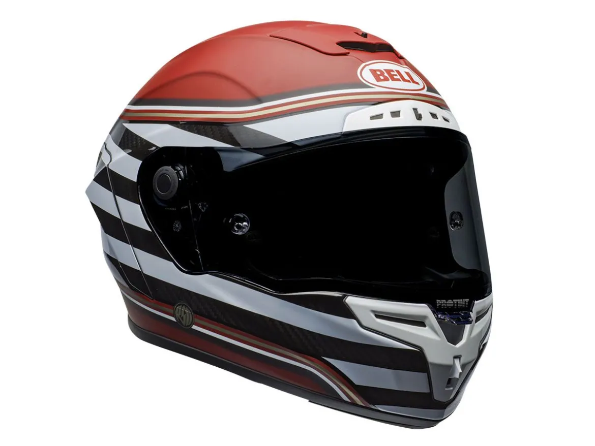 CASCO INTEGRALE BELL RACE STAR FLEX DLX RSD THE ZONE WHITE / CANDY RED