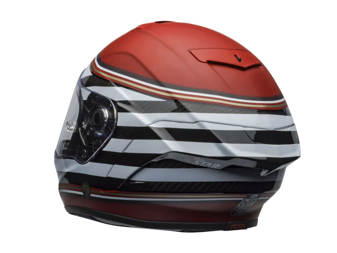 CASCO INTEGRALE BELL RACE STAR FLEX DLX RSD THE ZONE WHITE / CANDY RED