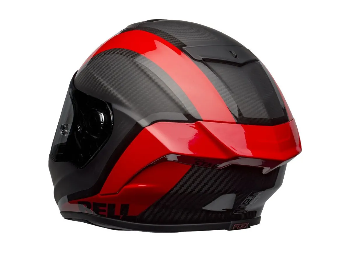 CASCO INTEGRALE BELL RACE STAR FLEX DLX TANTRUM 2 CARBONIO ROSSO