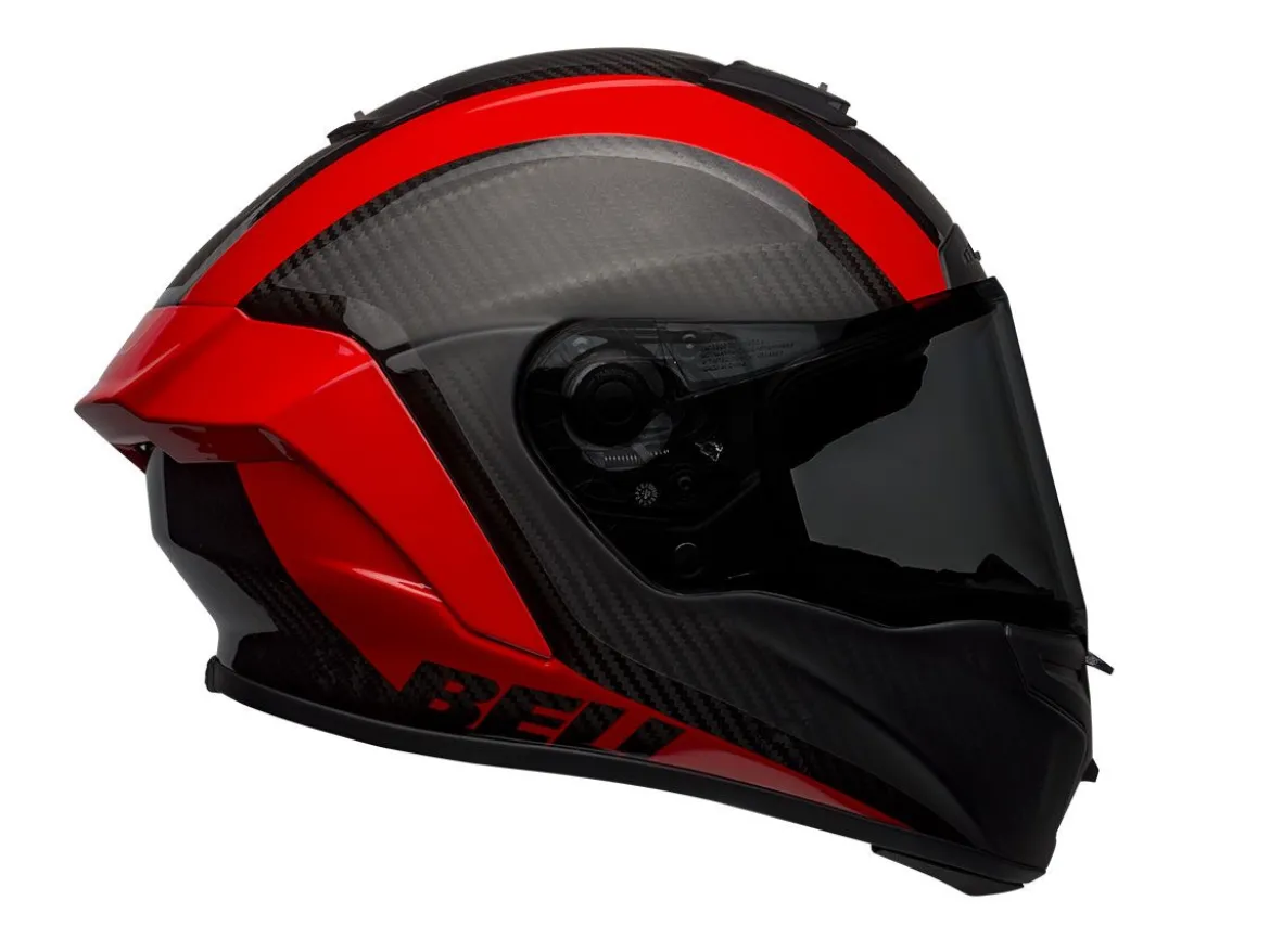 CASCO INTEGRALE BELL RACE STAR FLEX DLX TANTRUM 2 CARBONIO ROSSO