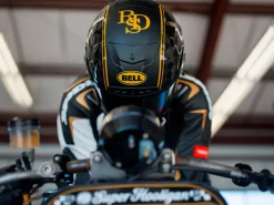 CASCO INTEGRALE BELL RACE STAR FLEX DLX 2024 ROLAND SAND DESIGN PLAYER NERO/ORO