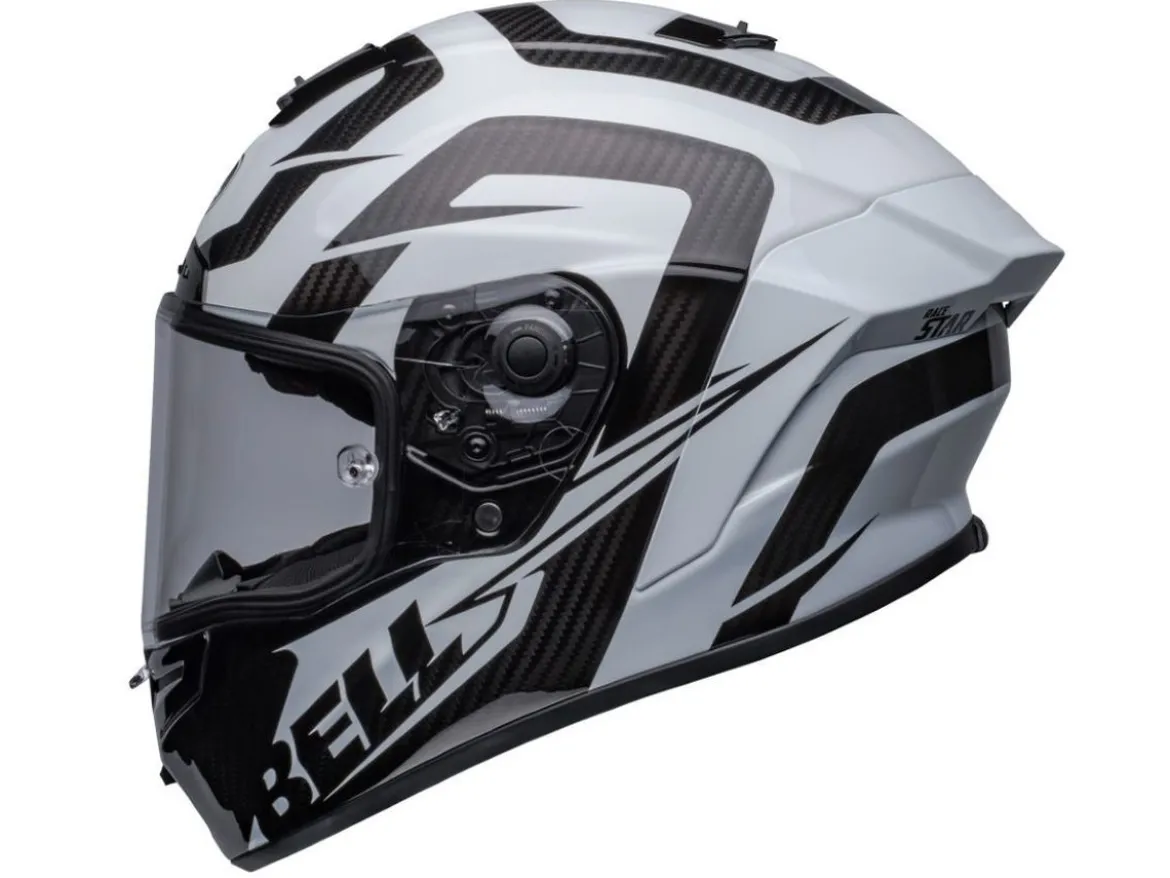 CASCO INTEGRALE BELL RACE STAR DLX LABYRINTH BIANCO / NERO