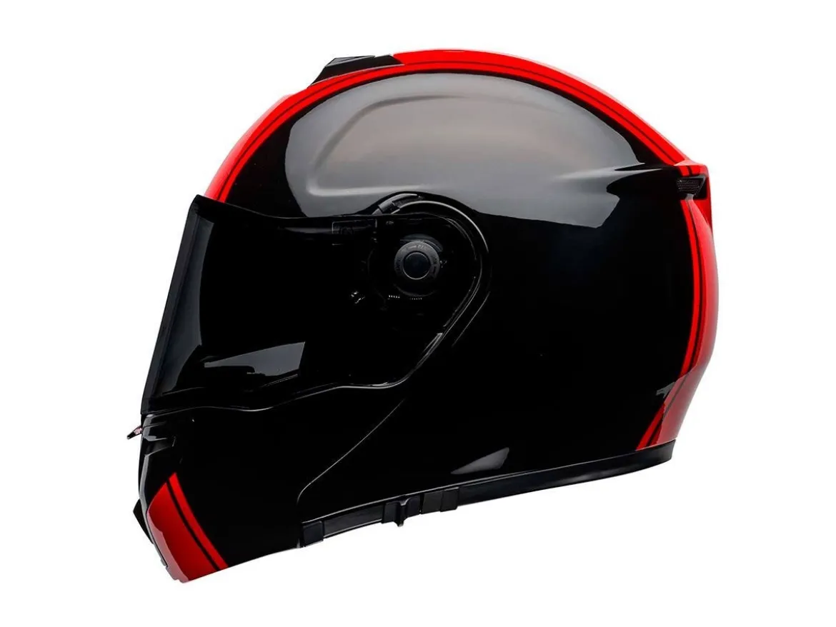 CASCO INTEGRALE BELL SRT RIBBON NERO E ROSSO