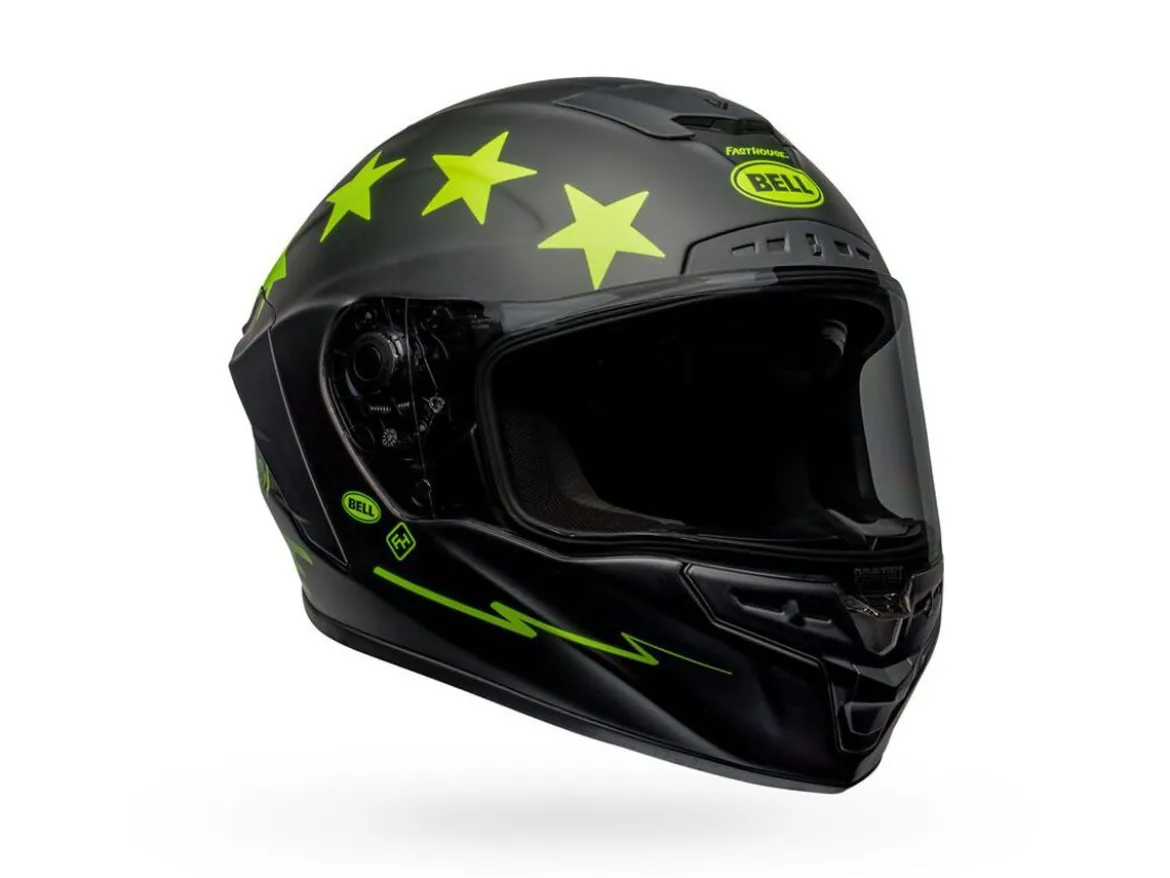 CASCO INTEGRALE BELL STAR DLX MIPS FH VICTORY CIRCLE NERO OPACO GIALLO FLUO
