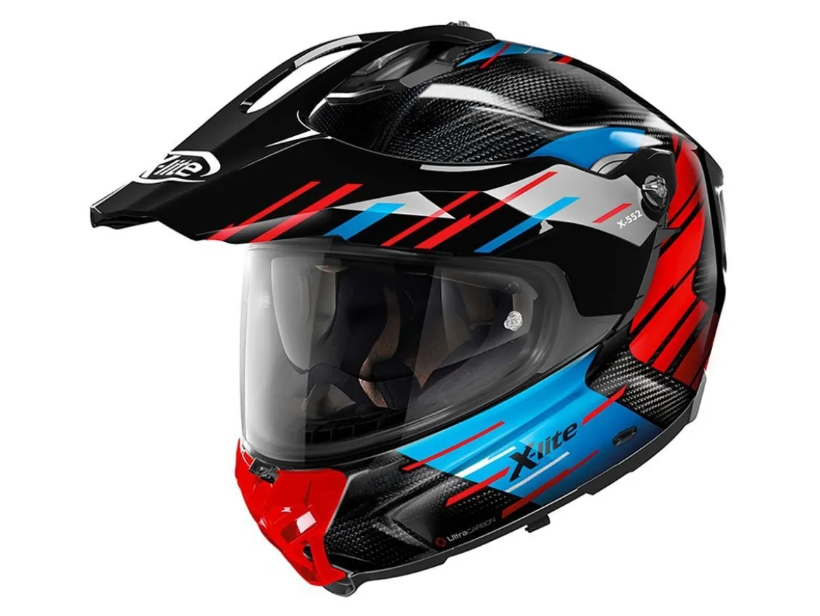 CASCO INTEGRALE OFF ROAD X-LITE X-552 ULTRA CARBON WAYPOINT N-COM 021