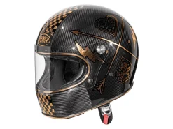CASCO INTEGRALE PREMIER TROPHY CARBON NX GOLD CHROMED BM ECE 22-06