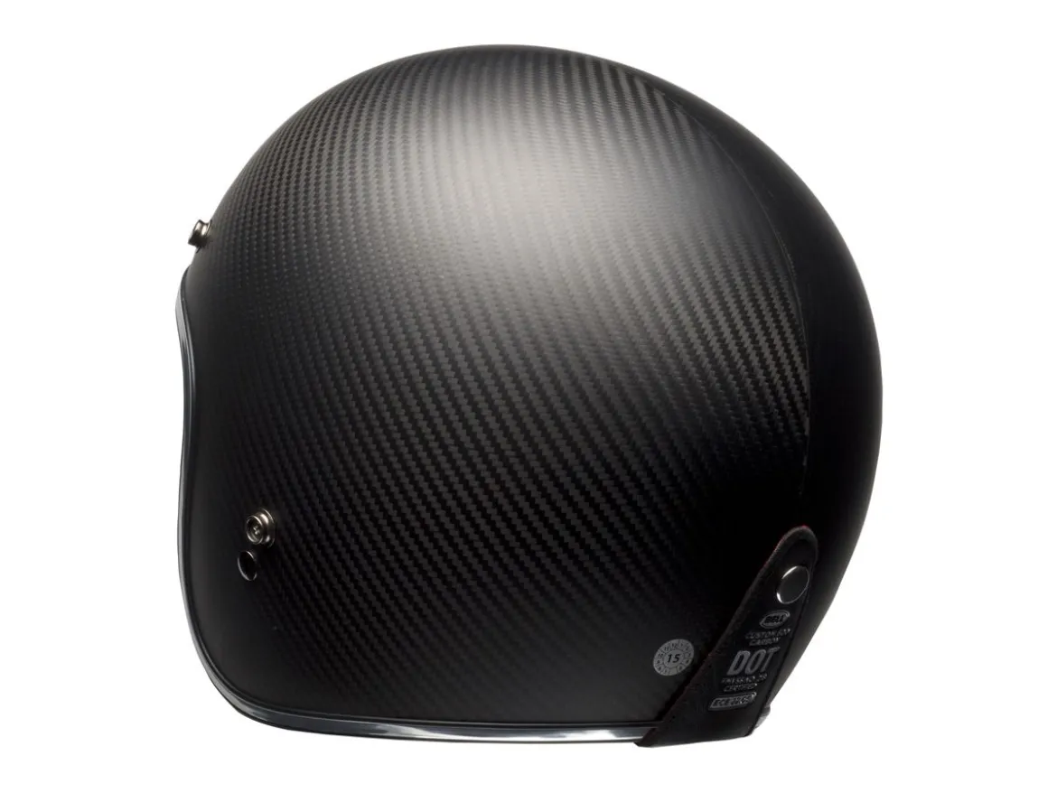 CASCO JET BELL CUSTOM 500 CARBON NERO OPACO