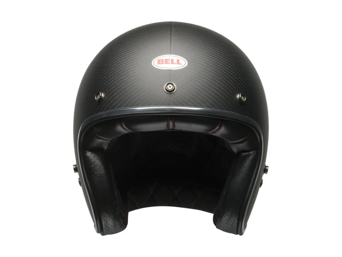 CASCO JET BELL CUSTOM 500 CARBON NERO OPACO