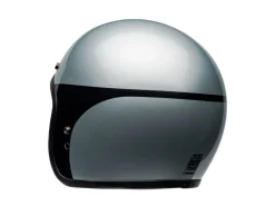 CASCO JET BELL CUSTOM 500 2024 CHASSIS ARGENTO/NERO LUCIDO ECE 06
