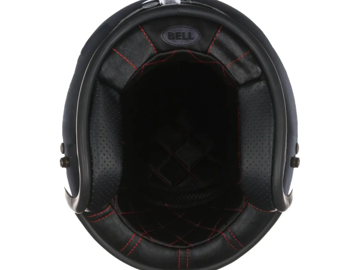 CASCO JET BELL CUSTOM 500 NERO LUCIDO