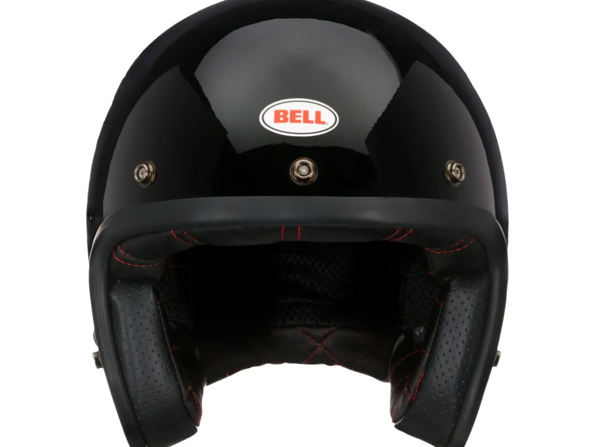 CASCO JET BELL CUSTOM 500 NERO LUCIDO