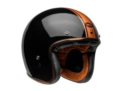 CASCO JET BELL CUSTOM 500 2024 RALLY NERO/BRONZO LUCIDO ECE 06