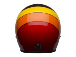 CASCO JET BELL CUSTOM 500 RIFF NERO GIALLO ARANCIONE ROSSO LUCIDO