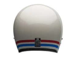 CASCO JET BELL CUSTOM 500 STRIPES BIANCO PERLATO ECE 06