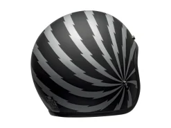 CASCO JET BELL CUSTOM 500 VERTIGO NERO ARGENTO OPACO