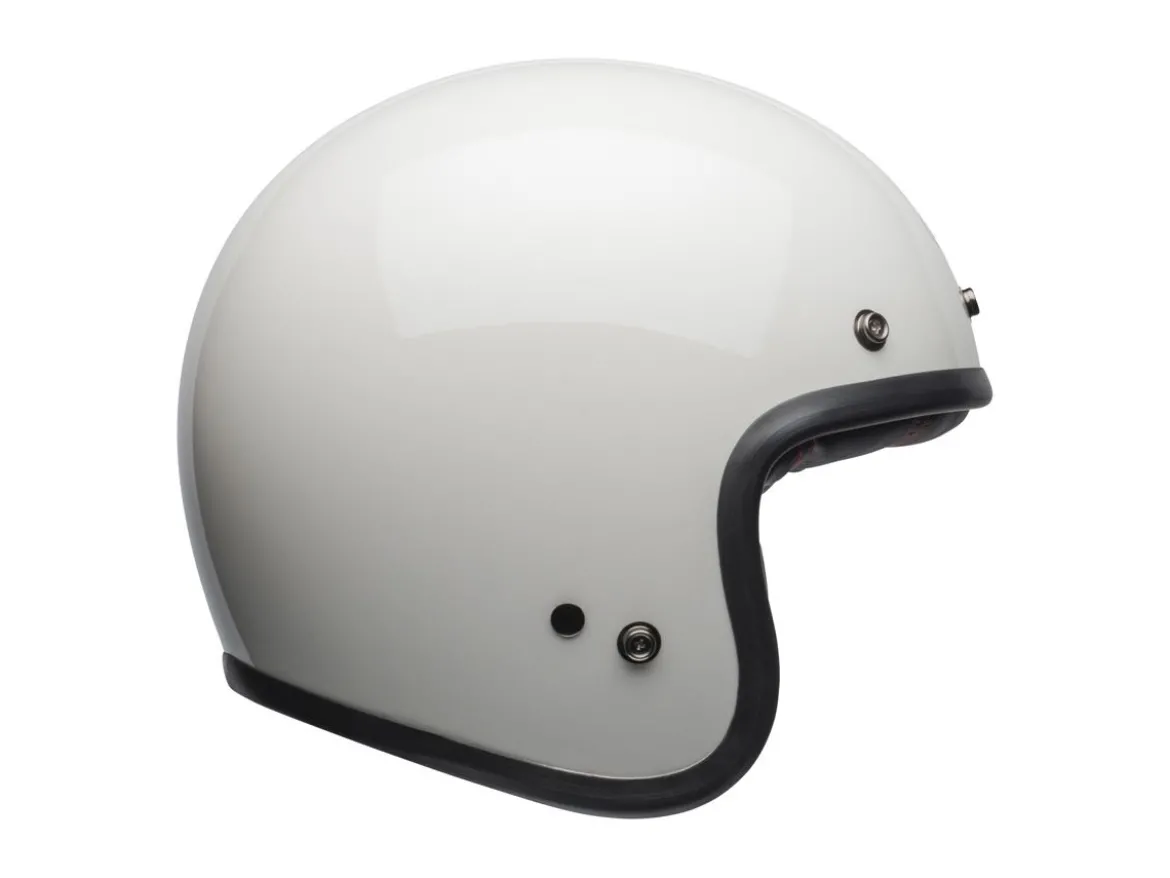 CASCO JET BELL CUSTOM 500 VINTAGE BIANCO LUCIDO ECE 06