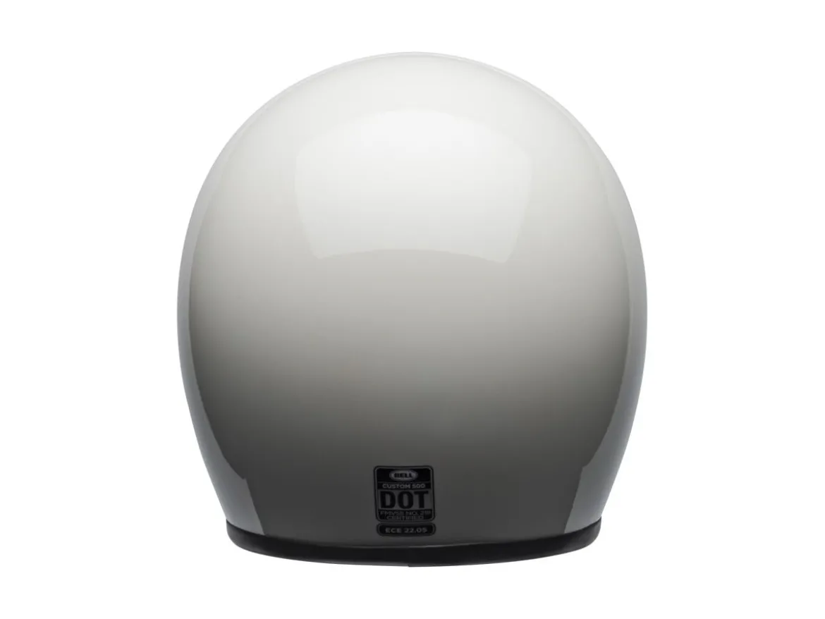 CASCO JET BELL CUSTOM 500 VINTAGE BIANCO LUCIDO ECE 06