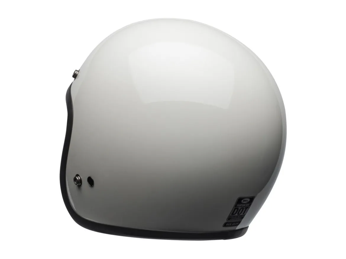 CASCO JET BELL CUSTOM 500 VINTAGE BIANCO LUCIDO ECE 06